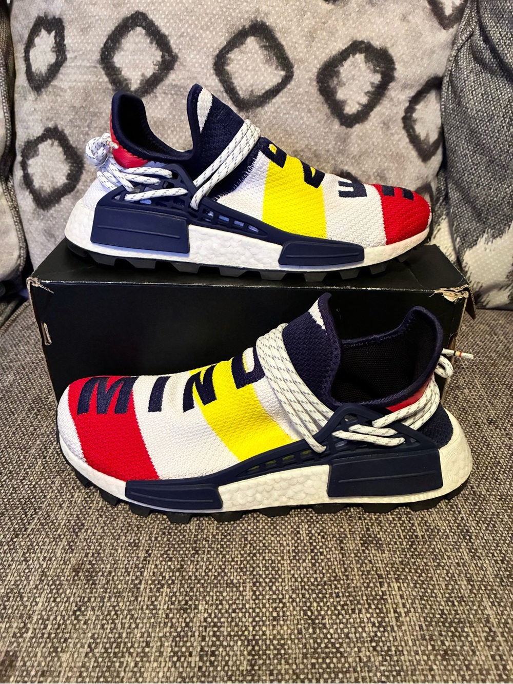 Adidas NMD Hu Pharrell x Billionaire Boys Club Multicolor Size 9